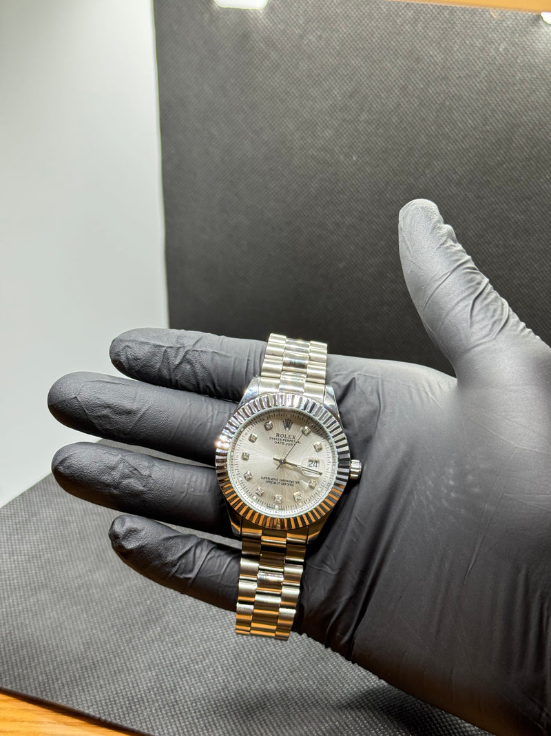 Rolex date Date Just Ivory Pearl