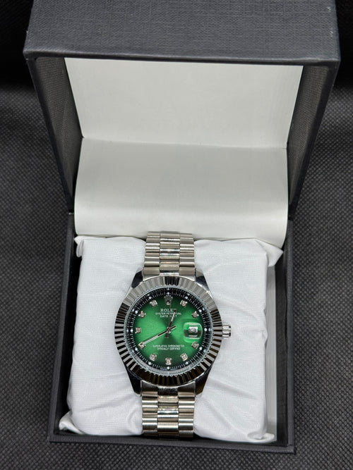 Rolex date Date Just Emerald Green