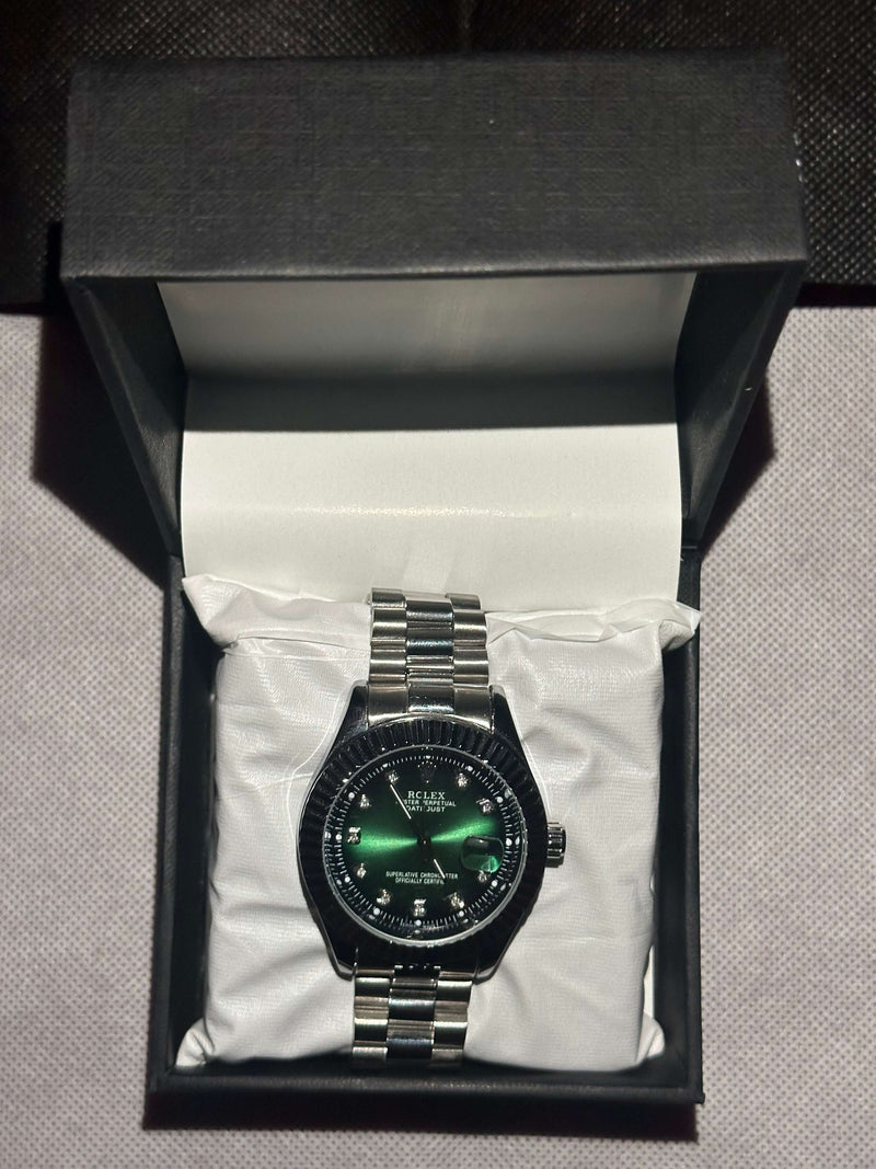 Rolex date Date Just Emerald Green
