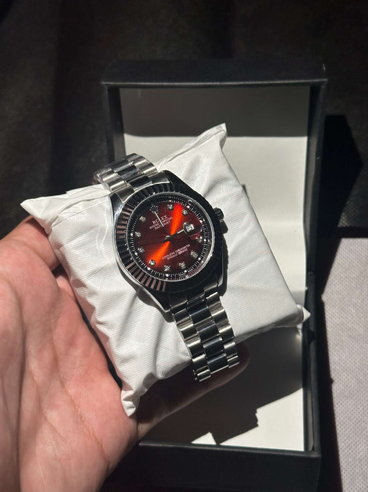 Rolex date Date Just Deep Maroon