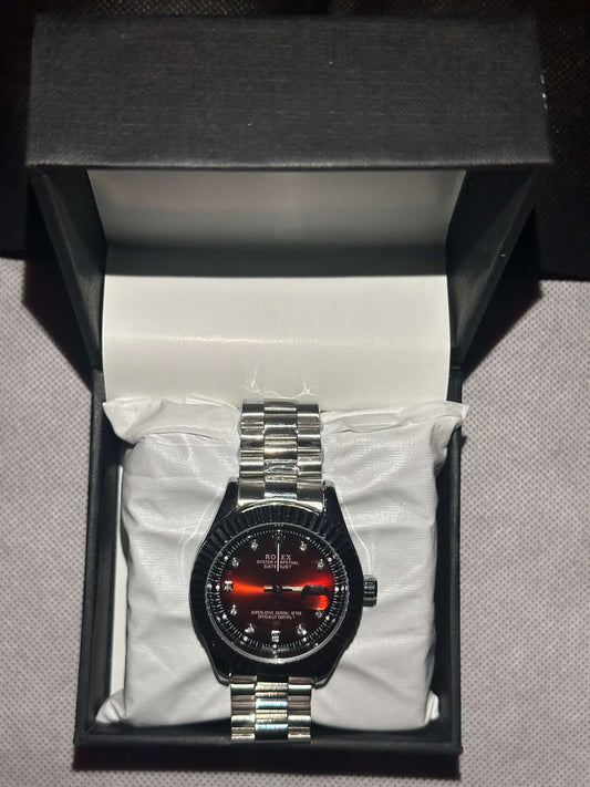 Rolex date Date Just Deep Maroon