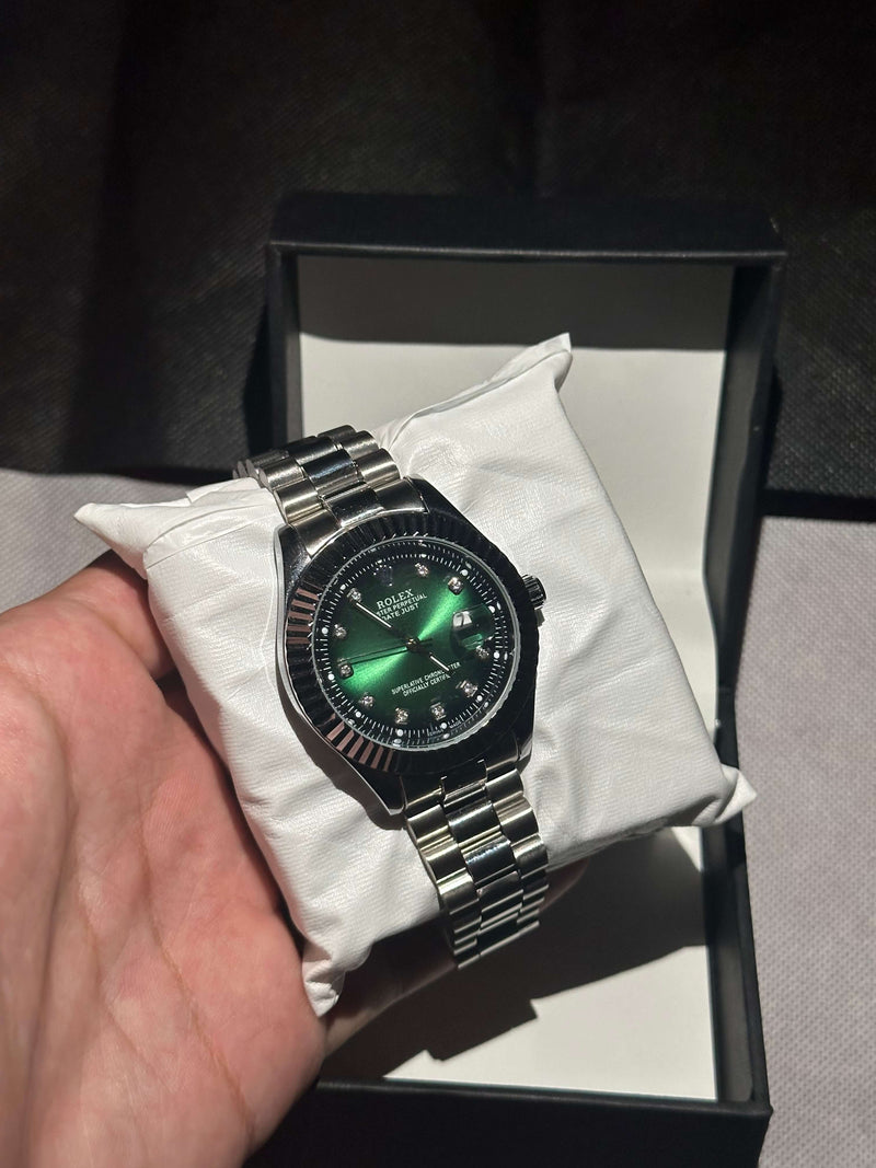 Rolex date Date Just Emerald Green